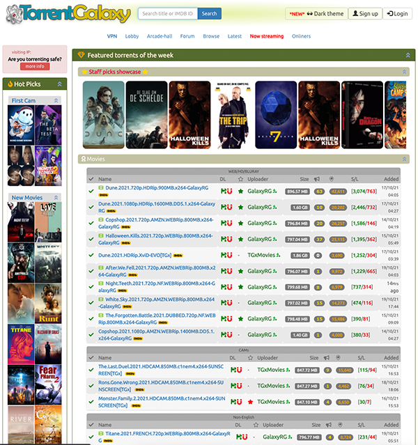 TorrentGalaxy Proxy List Unblock Torrent